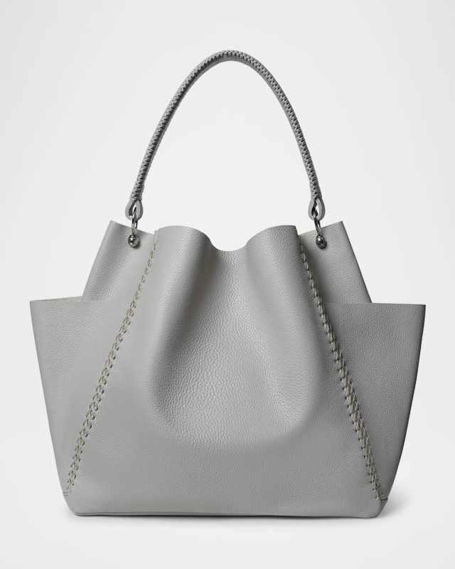 Grained Leather Shoulder Bag